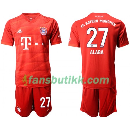 Fotballdrakt FC Bayern München ALABA 27 Barn Hjemmetrøye 2019-2020 Kortermet